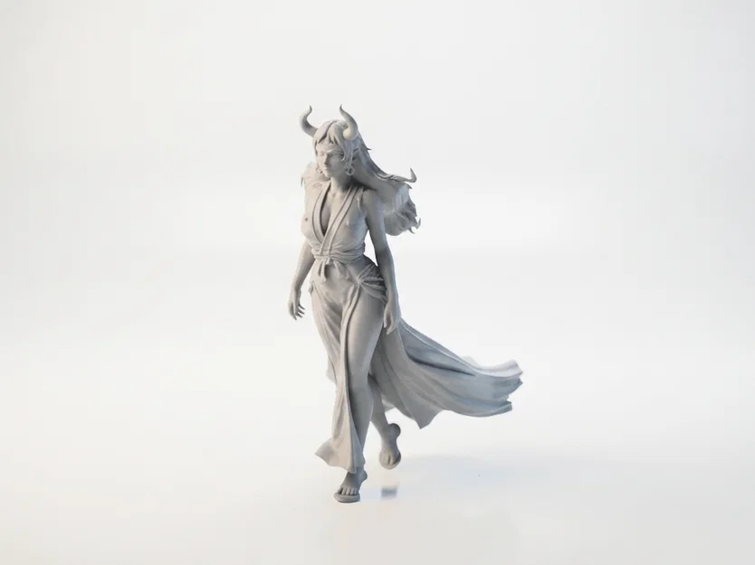 Mô hình 3D Fantasy Cô Nàng Quỷ Có Sừng (Demon Girl Horned Figurine) - Image 1