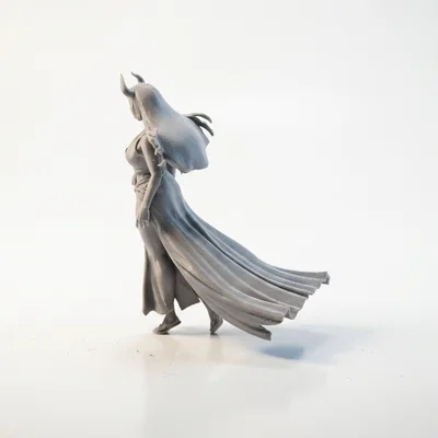 Mô hình 3D Fantasy Cô Nàng Quỷ Có Sừng (Demon Girl Horned Figurine)