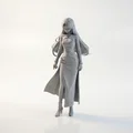 Mô hình 3D Nữ Nhân Mặc Váy Rồng - Dragon Dress Lady Fantasy Figurine - Thumbnail 1