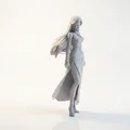 Mô hình 3D Nữ Nhân Mặc Váy Rồng - Dragon Dress Lady Fantasy Figurine - Thumbnail 2