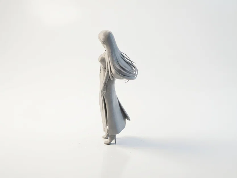 Mô hình 3D Nữ Nhân Mặc Váy Rồng - Dragon Dress Lady Fantasy Figurine - Image 4