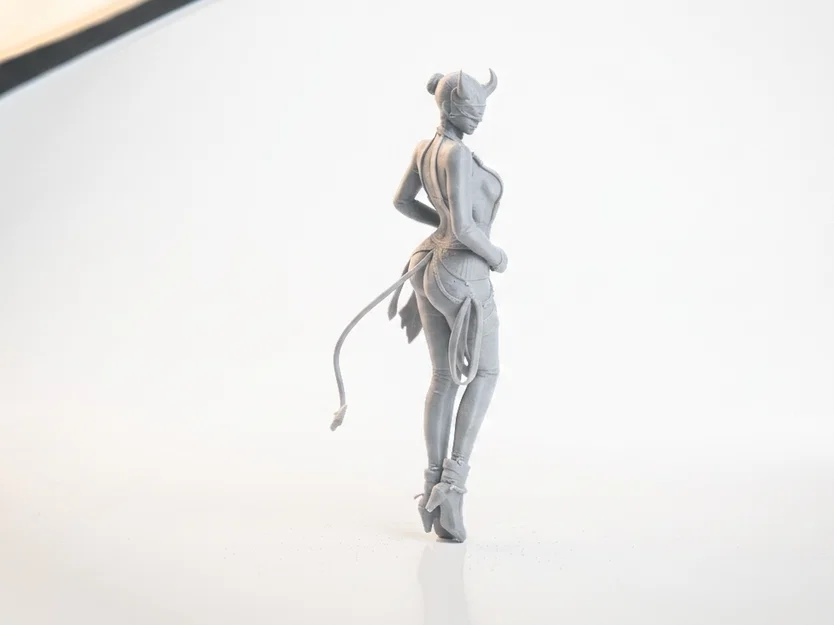 Mô hình 3D Cô Gái Quỷ Fantasy - Tượng Nữ Nhân Vật Có Sừng - Image 3