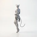 Mô hình 3D Cô Gái Quỷ Fantasy - Tượng Nữ Nhân Vật Có Sừng - Thumbnail 4