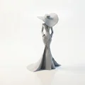 Tượng Nữ Quý Cô Đội Mũ Rộng Vành - Mô Hình In 3D Độc Đáo - Thumbnail 2