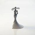 Tượng Nữ Quý Cô Đội Mũ Rộng Vành - Mô Hình In 3D Độc Đáo - Thumbnail 4