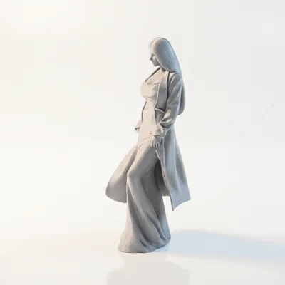 Mô hình tượng quý cô thanh lịch - Tượng nữ nhân in 3D