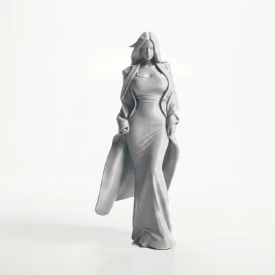 Mô hình tượng quý cô thanh lịch - Tượng nữ nhân in 3D