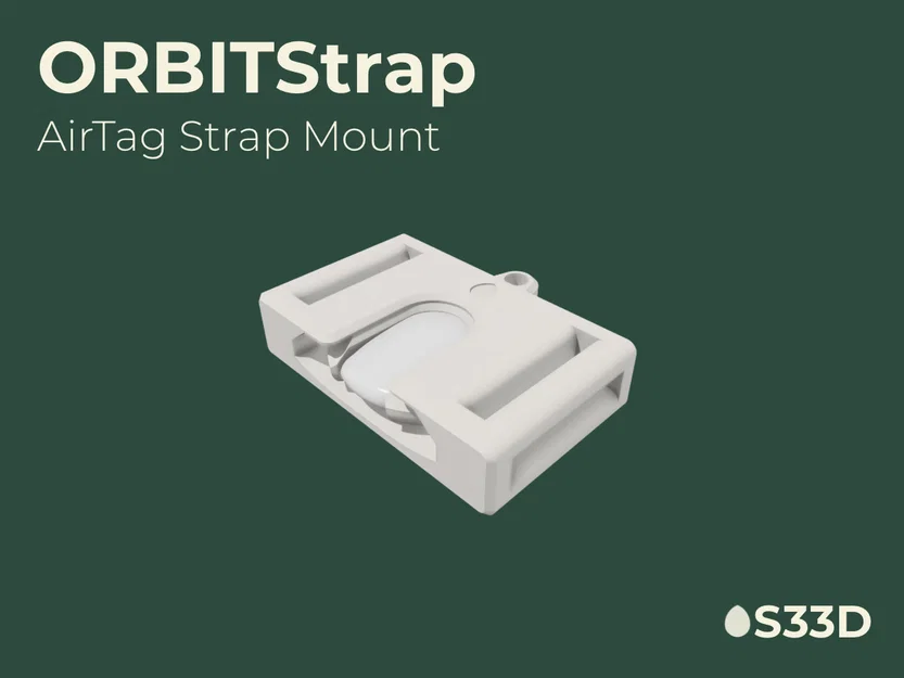 S33D - ORBIT - ORBITStrap - Ngàm gắn AirTag cho dây đeo - Image 1