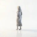 Mô hình tượng nữ diện váy thanh lịch in 3D - Thumbnail 4