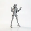 Mô hình Nữ Chiến Binh Cầm Súng - Action Figurine 3D Printable - Thumbnail 2