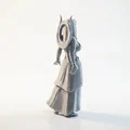 Mô hình tượng nữ quý tộc Ai Cập 3D - Egyptian Lady Figurine - Thumbnail 3