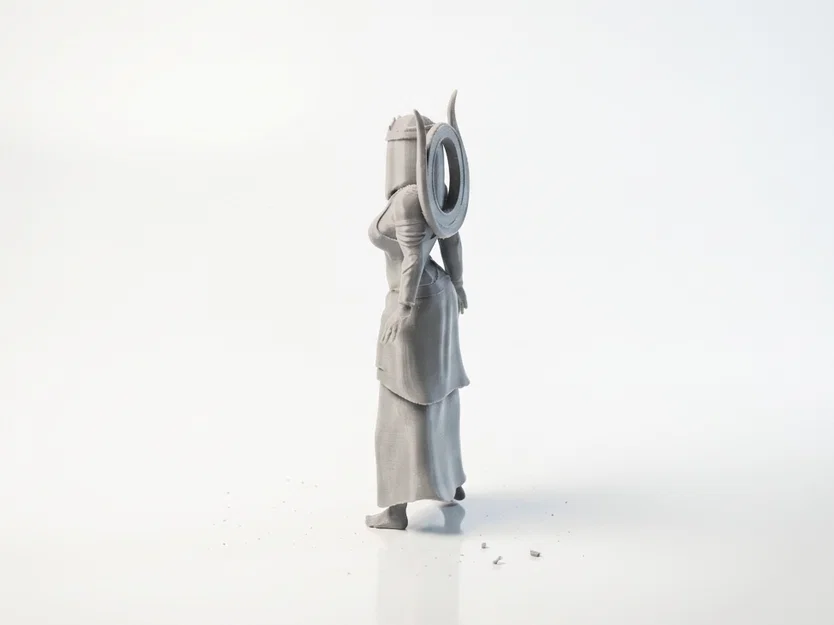 Mô hình tượng nữ quý tộc Ai Cập 3D - Egyptian Lady Figurine - Image 4