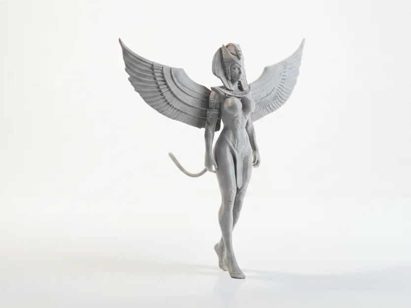 Mô hình Nữ hoàng Thiên thần Ai Cập - Tượng nữ thần fantasy in 3D - Image 2