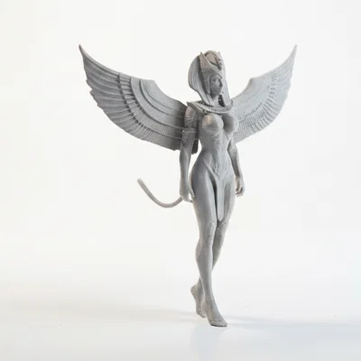 Mô hình Nữ hoàng Thiên thần Ai Cập - Tượng nữ thần fantasy in 3D