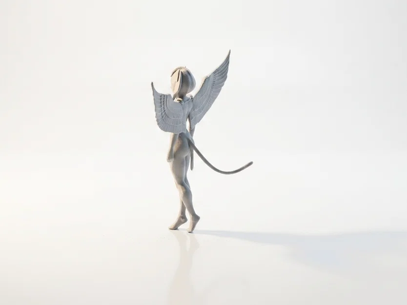 Mô hình Nữ hoàng Thiên thần Ai Cập - Tượng nữ thần fantasy in 3D - Image 3