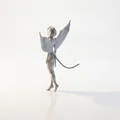 Mô hình Nữ hoàng Thiên thần Ai Cập - Tượng nữ thần fantasy in 3D - Thumbnail 3