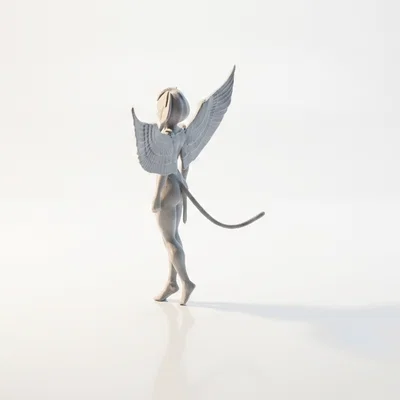 Mô hình Nữ hoàng Thiên thần Ai Cập - Tượng nữ thần fantasy in 3D
