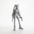 Mô hình nữ chiến binh cầm súng - Tượng 3D in ấn chi tiết - Thumbnail 2
