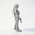 Mô hình nữ chiến binh cầm súng - Tượng 3D in ấn chi tiết - Thumbnail 3