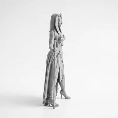 Mô hình 3D Nữ hoàng Ai Cập - Tượng nhân vật nữ in 3D