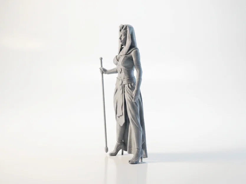 Mô hình 3D Nữ hoàng Ai Cập - Tượng nhân vật nữ in 3D - Image 4