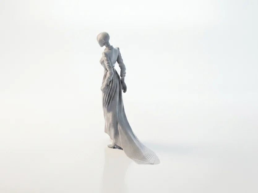 Tượng nữ trang trí tối giản - Mô hình 3D không mặt thanh lịch - Image 4