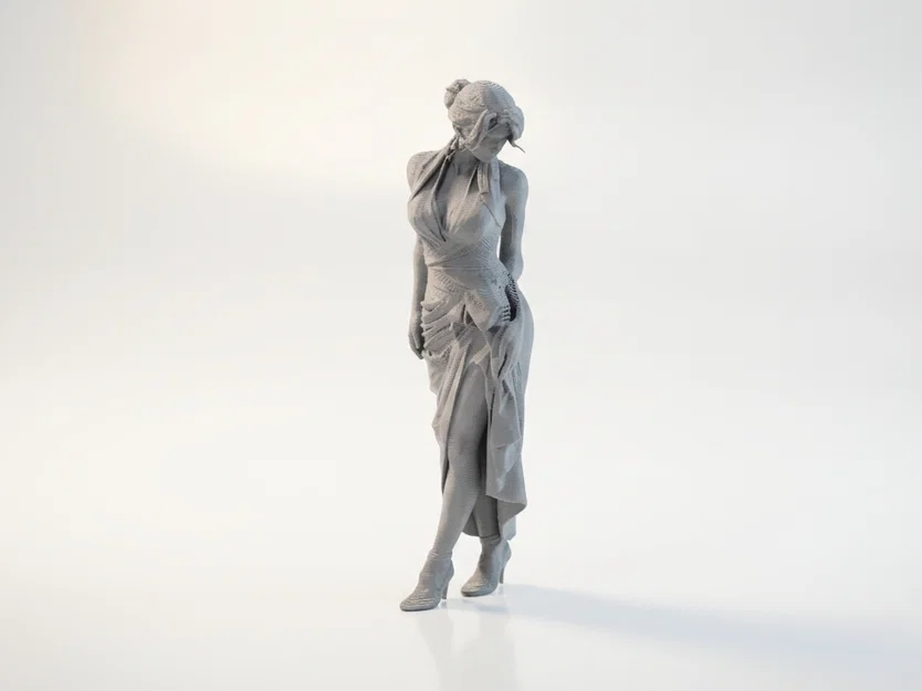 Mô hình tượng nữ quý cô thanh lịch - File 3D in ấn - Image 1