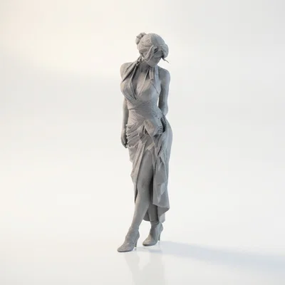 Mô hình tượng nữ quý cô thanh lịch - File 3D in ấn