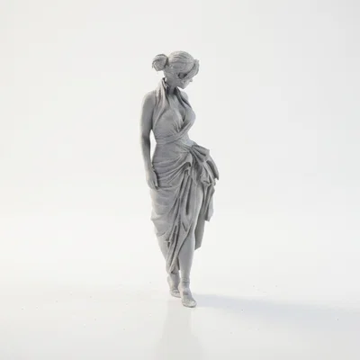Mô hình tượng nữ quý cô thanh lịch - File 3D in ấn