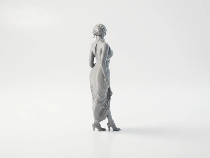 Mô hình tượng nữ quý cô thanh lịch - File 3D in ấn - Image 3