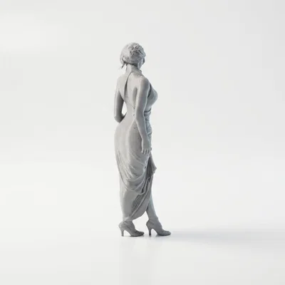 Mô hình tượng nữ quý cô thanh lịch - File 3D in ấn