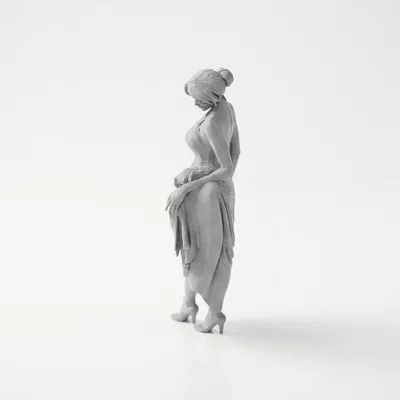 Mô hình tượng nữ quý cô thanh lịch - File 3D in ấn