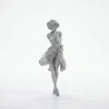 Mô hình 3D Tượng Quý Cô Thanh Lịch với Váy Xòe Duyên Dáng - Thumbnail 1