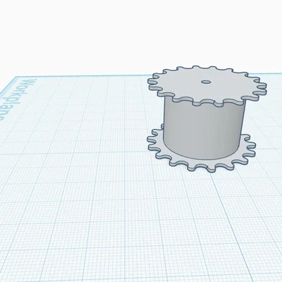 File in 3D bánh răng chủ động (drive sprocket) Panzer 1/16