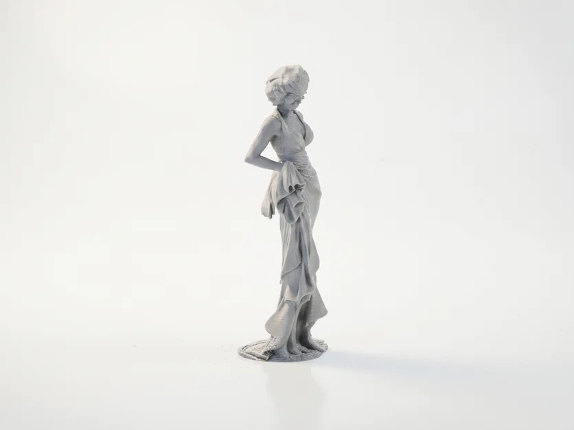 Mô hình 3D cô gái mặc váy thanh lịch - File in STL - Image 2