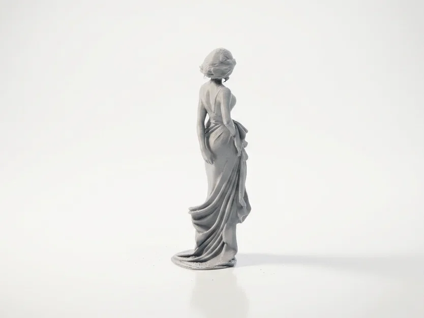 Mô hình 3D cô gái mặc váy thanh lịch - File in STL - Image 3