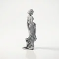 Mô hình 3D cô gái mặc váy thanh lịch - File in STL - Thumbnail 3
