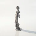 Mô hình 3D cô gái mặc váy thanh lịch - File in STL - Thumbnail 4