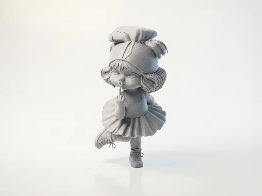 Mô hình nhân vật nữ FU Girl độc đáo để in 3D - Image 1