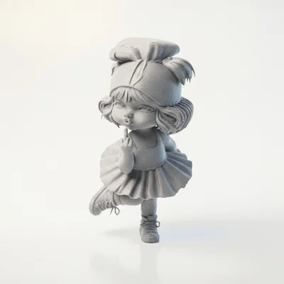 Mô hình nhân vật nữ FU Girl độc đáo để in 3D