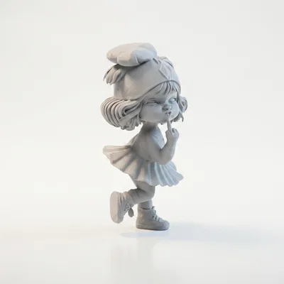 Mô hình nhân vật nữ FU Girl độc đáo để in 3D
