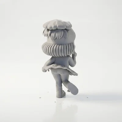 Mô hình nhân vật nữ FU Girl độc đáo để in 3D