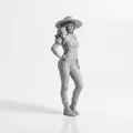 Mô hình 3D nhân vật cô gái nông dân xinh đẹp - Farmer Girl Figurine - Thumbnail 2