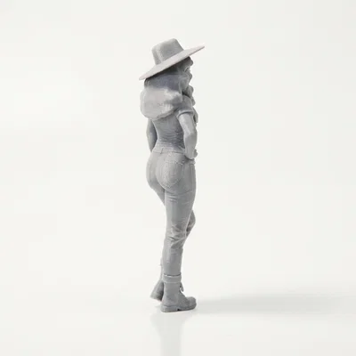 Mô hình 3D nhân vật cô gái nông dân xinh đẹp - Farmer Girl Figurine