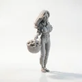 Mô hình 3D nhân vật cô gái nông thôn in 3D (Farm Girl Figurine) - Thumbnail 2