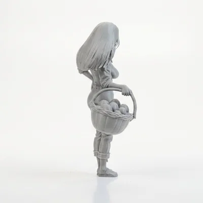 Mô hình 3D nhân vật cô gái nông thôn in 3D (Farm Girl Figurine)