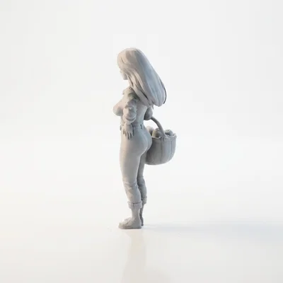 Mô hình 3D nhân vật cô gái nông thôn in 3D (Farm Girl Figurine)