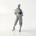 Mô Hình Tượng Nhân Vật Nữ Fashion Icon 3D Printable - Thumbnail 1