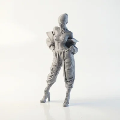 Mô Hình Tượng Nhân Vật Nữ Fashion Icon 3D Printable