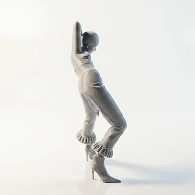 Mô hình tượng nữ thời trang Fashion Girl - File in 3D